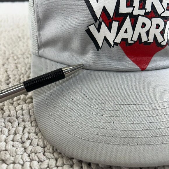 Vintage Weekend Warrior Mesh Snapback Trucker Hat OSFA Workwear Sakrete Grey Cap - Picture 10 of 11